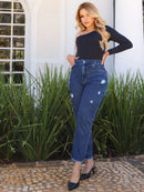Calça Mom Cintura Alta Modela Corpo 100% Algodão