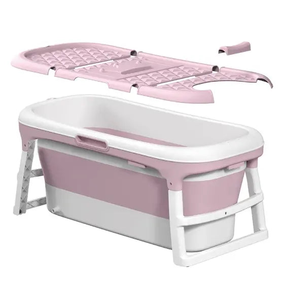Banheira Ofurô Dobrável Portátil Adulto 117 Cm Com Suporte