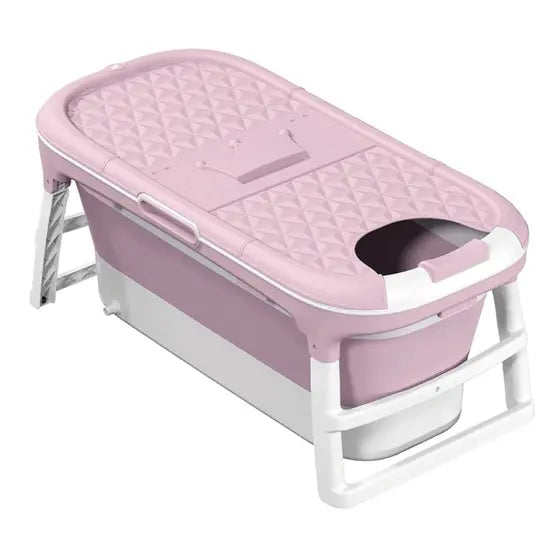 Banheira Ofurô Dobrável Portátil Adulto 117 Cm Com Suporte